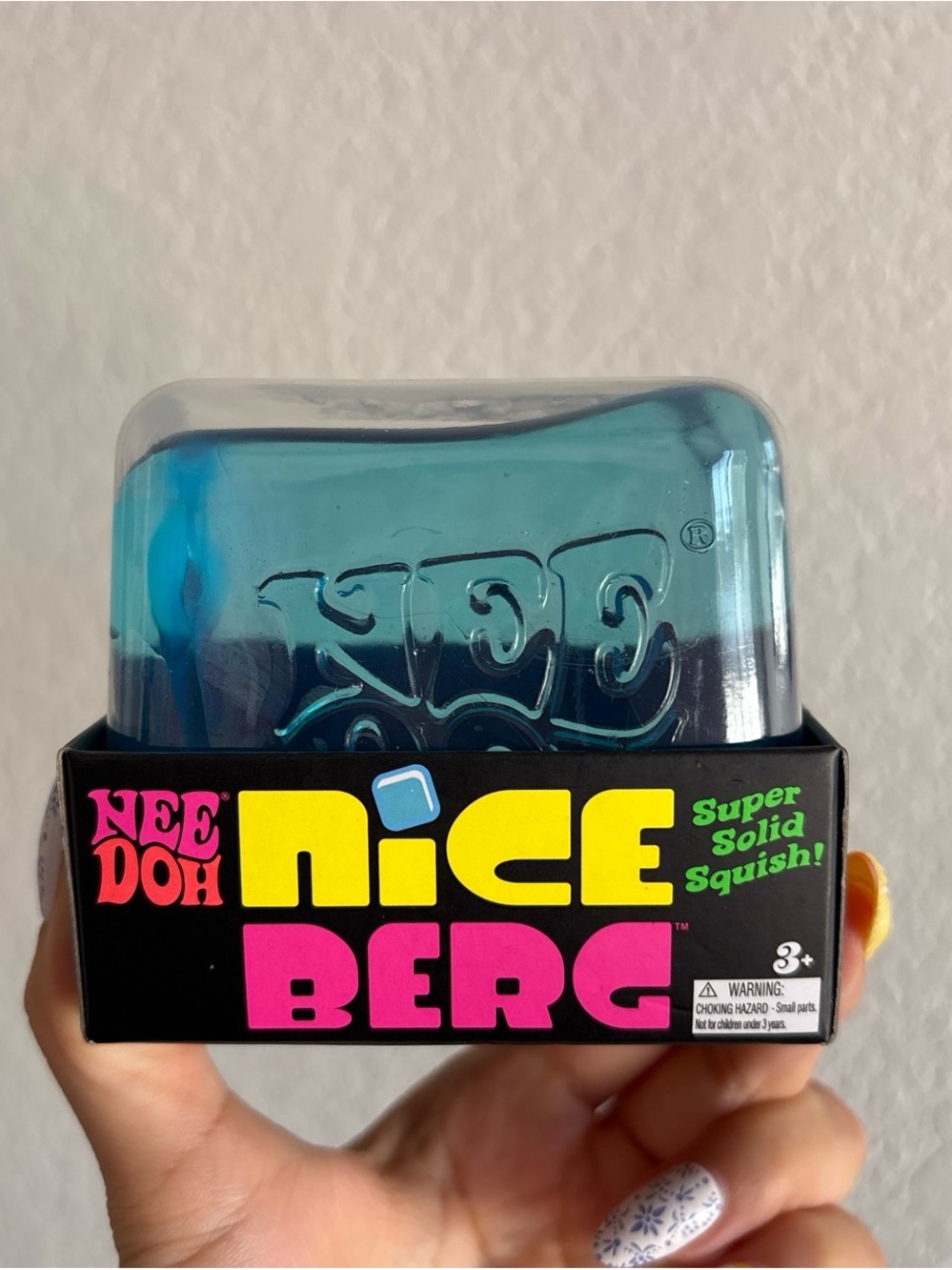 Nice Berg NeeDoh Super Solid Squish - Teal Ice Cube